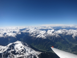 Montafon Blick zurück Richtung Schweiz