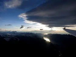 Über Sargans, Blick nach Westen über den Walensee